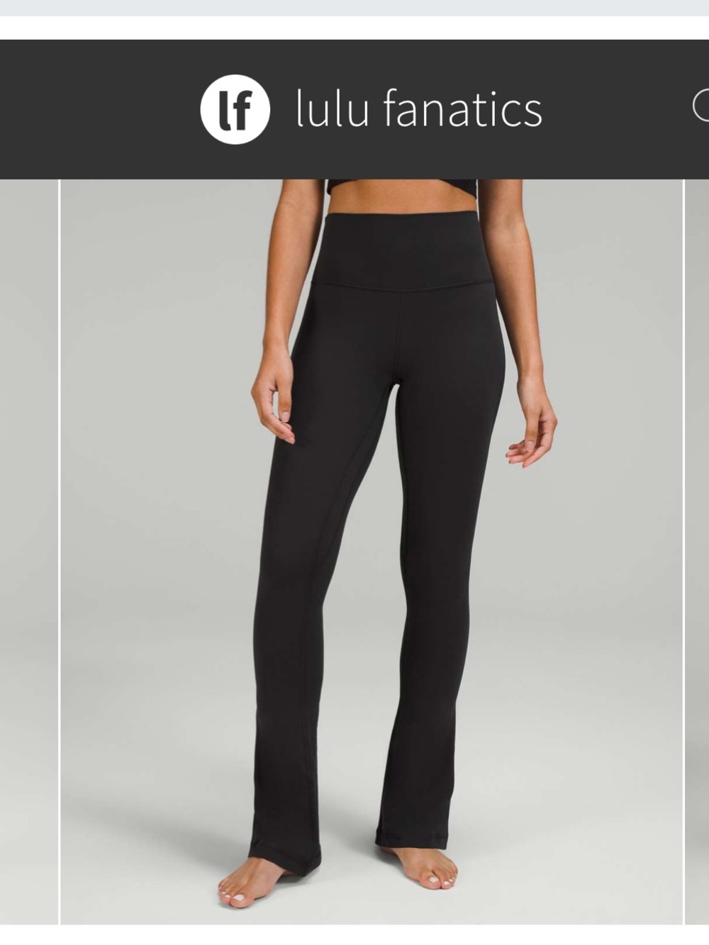 Lululemon Align High-Rise Mini Flare Pant 32" Sz 2 Regular Black Luxe Nulu 2034